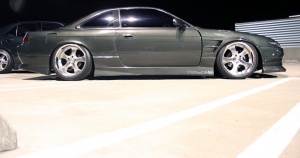 1995 Nissan S14 with 18x9 AME Shallen CX wheels
