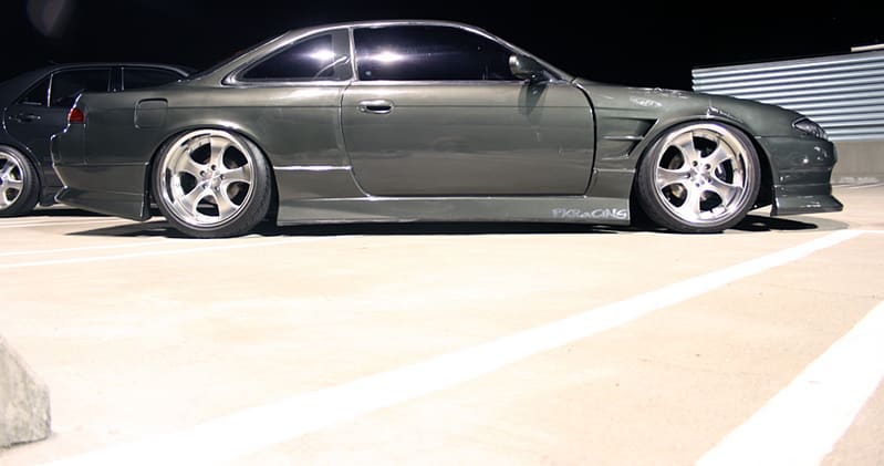 1995 Nissan S14 with 18x9 AME Shallen CX wheels