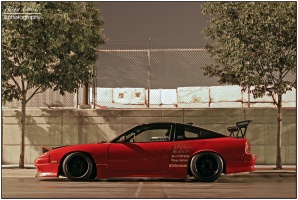 1990 Nissan S13 with 17x9 Sportmax 006 wheels