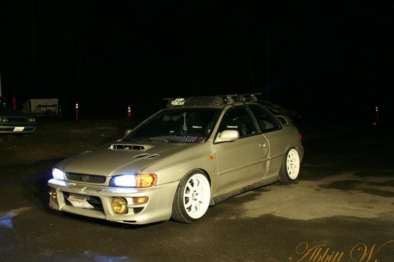2000 Subaru Impreza with 17x8.5 Work Wheels Emotion XD9 wheels