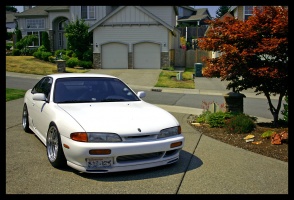 1995 Nissan S14 with 17x9 Hot Wheels Sixty-Eight wheels