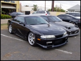 1995 Nissan S14 with 18x8 Nissan 350z Track Ed. wheels