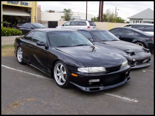 1995 Nissan S14 with 18x8 Nissan 350z Track Ed. wheels