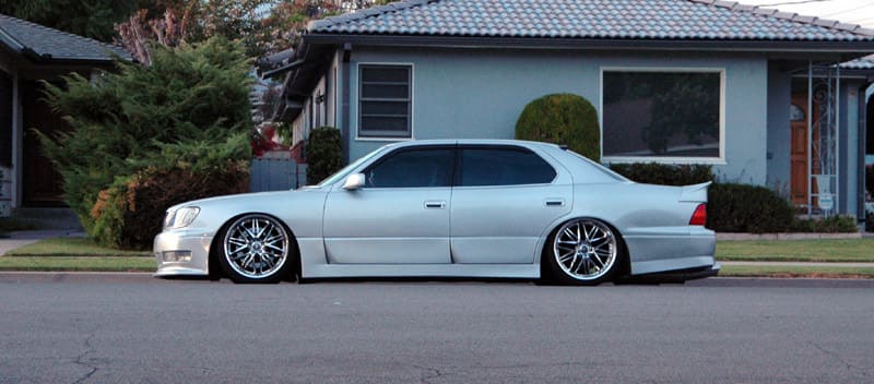 1999 Lexus LS 400 with 20x9 Weds Kranze Borphes wheels