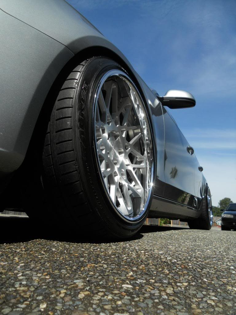 2011 Audi A4 with 19x10.5 Avant Rotiform BLQ wheels