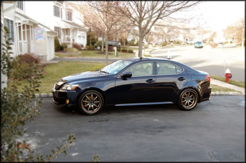 2009 Lexus IS 250 with 18x8 wheels