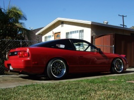 1992 Nissan S13 with 17x9 Work VS-XX wheels