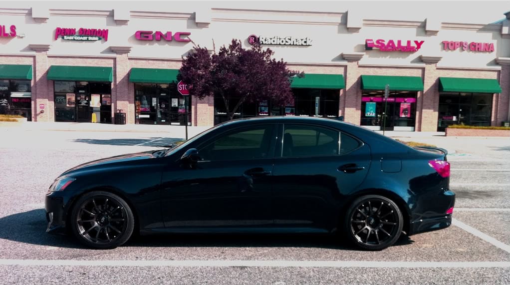 2011 Lexus IS 250 with 18x9 Rota G-Force wheels