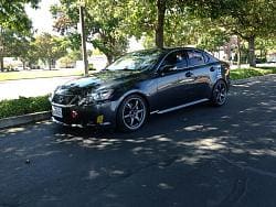 2011 Lexus IS 250 with 18x8 Gramlights wheels