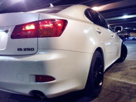 2010 Lexus IS 250 with 18x8 wheels