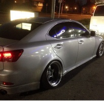 2011 Lexus IS 250 with 18x11.5 wheels