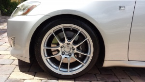 2010 Lexus IS 350 with 18x8.5 Enkei PF01 wheels
