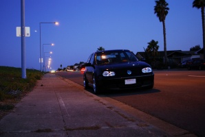 2000 Volkswagen Golf with 18x8.5 BBS RG-R wheels