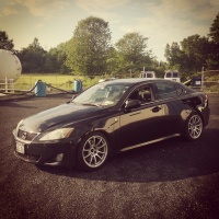 2009 Lexus IS 250 with 18x9.5 Miro 563 wheels