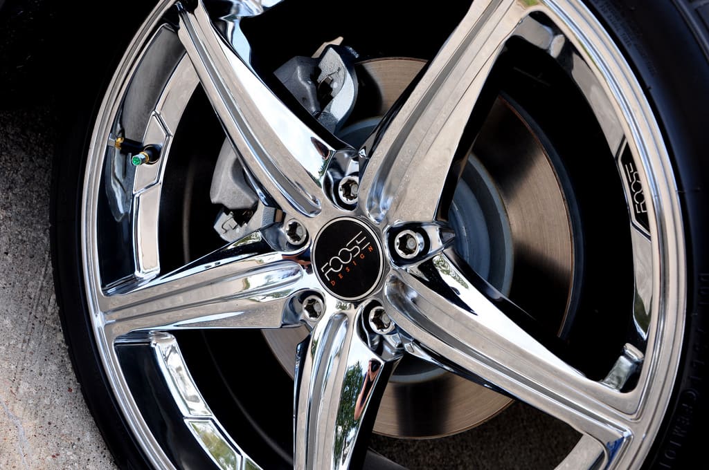 2012 Ford Mustang with 20x8.5 Foose wheels