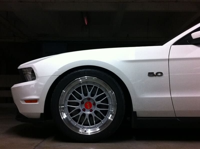2012 Ford Mustang with 19x10 BBS LM wheels
