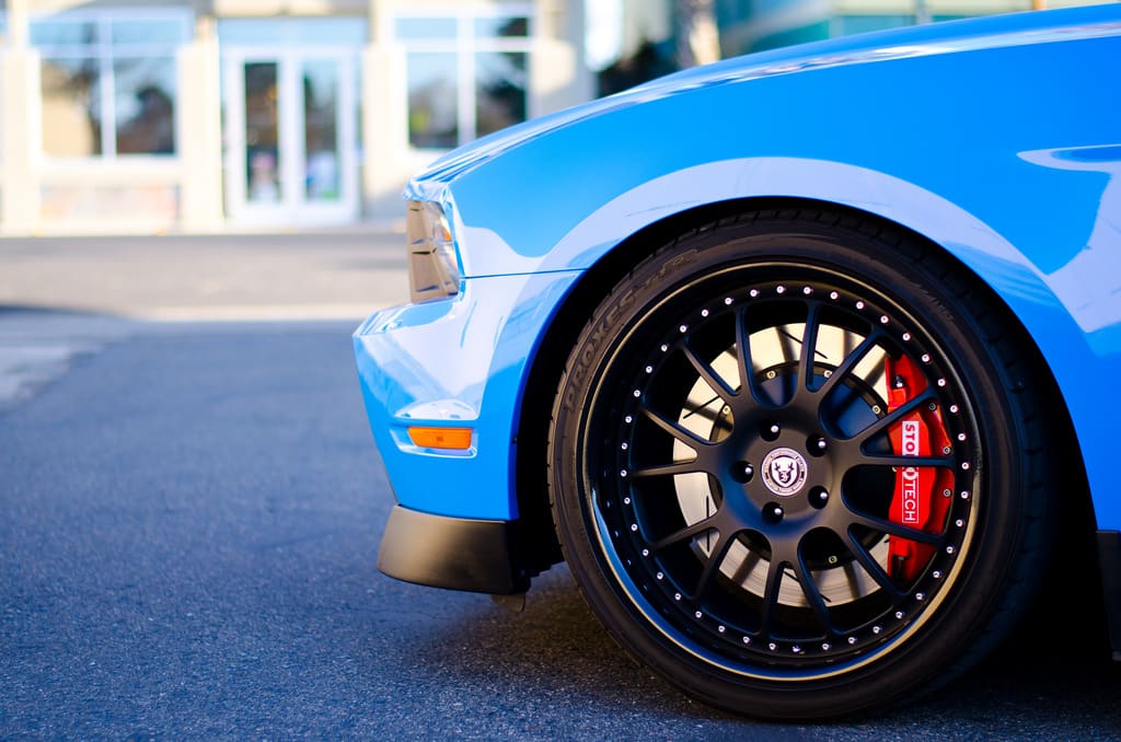 2012 Ford Mustang with 20x9 iForged 3 wheels