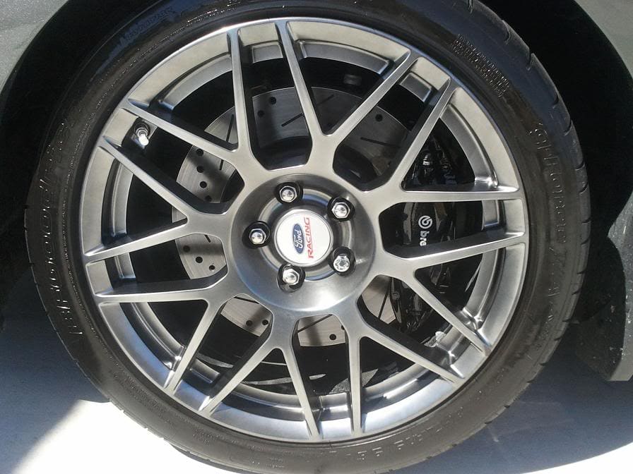 2012 Ford Mustang with 19x9 Ford Racing wheels