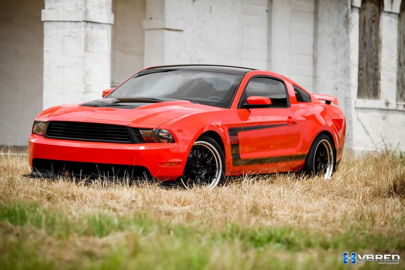 2012 Ford Mustang with 19x9 Forgeline GW3 wheels