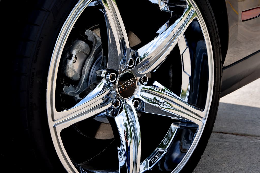 2012 Ford Mustang with 20x8.5 Foose wheels