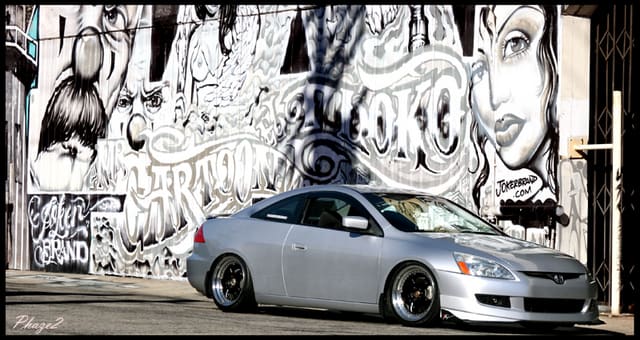 2003 Honda Accord with 18x8 Work Wheels Meister wheels
