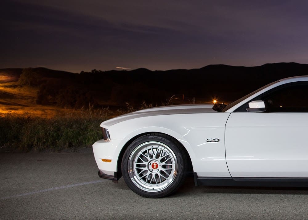 2012 Ford Mustang with 19x10 Linea Corse Lemans wheels