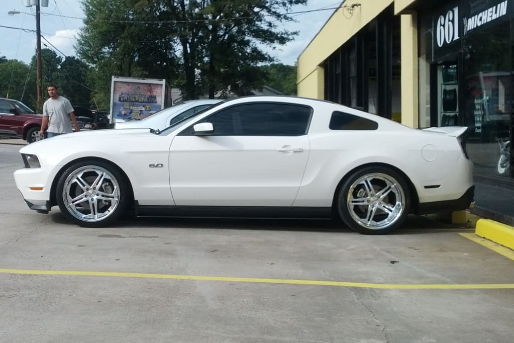 2012 Ford Mustang with 20x9 Vossen wheels