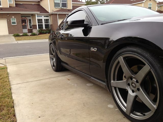 2011 Ford Mustang with 20x9 Forgestar CF5 wheels
