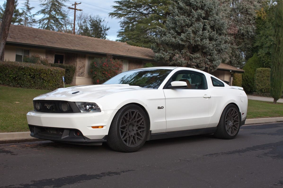 2012 Ford Mustang with 20x10 Rotiform BLQ wheels