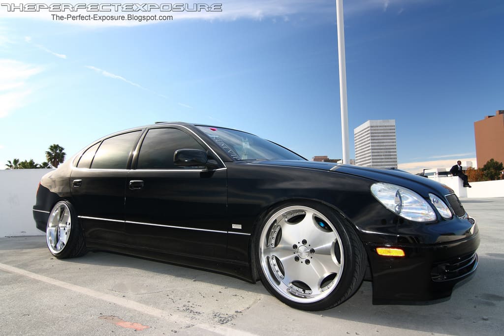 2000 Lexus GS 300 with 19x9 AME Shallen AX wheels