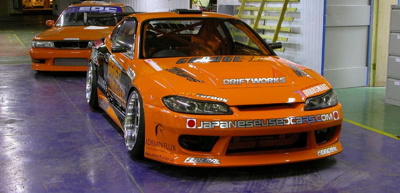 1999 Nissan S15 with 19x10 Bersaglio Spoke wheels