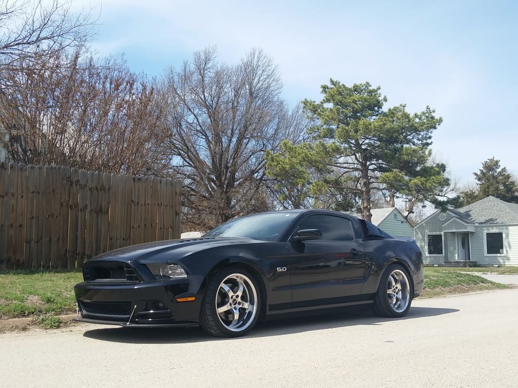2011 Ford Mustang with 19x8.5 MMD Kage wheels