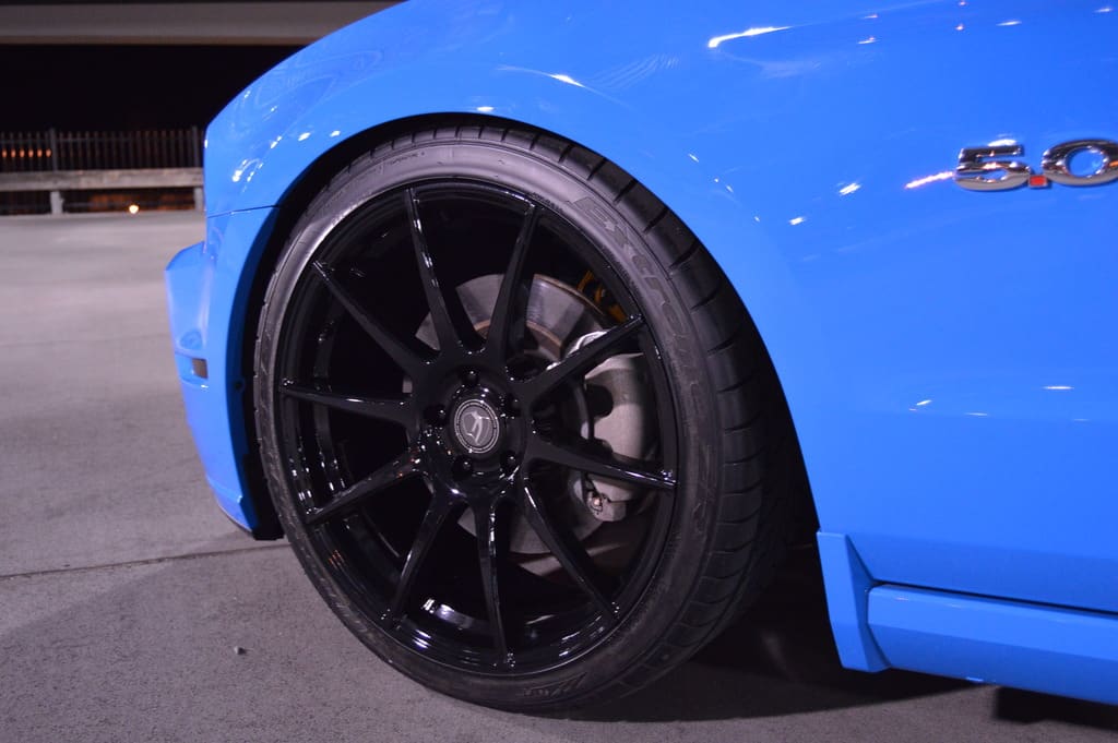 2012 Ford Mustang with 20x9 Forgestar CF10 wheels