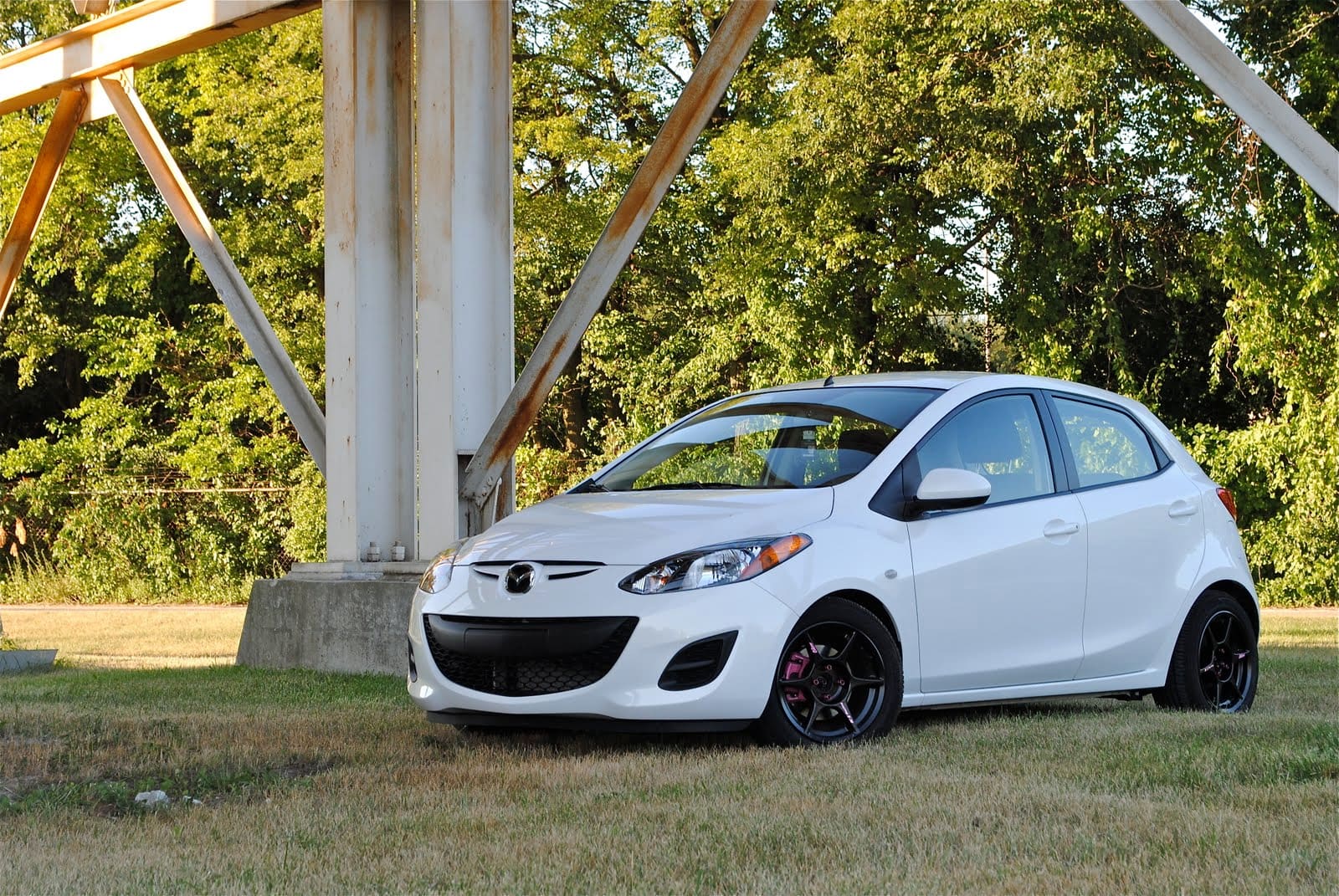 2012 Mazda Mazda2 with 15x7 Kosei K1 wheels