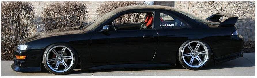 1997 Nissan S14 with 18x9 Do-Luck Double Six wheels