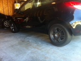 2011 Mazda Mazda2 with 15x7 Kosei K1-TS wheels