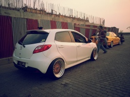 2012 Mazda Mazda2 with 17x8.5 BBS RS wheels