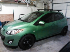 2012 Mazda Mazda2 with 15x7.5 Konig Lightspeed wheels