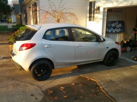 2013 Mazda Mazda2 with 15x7.5 Konig Lightspeed wheels