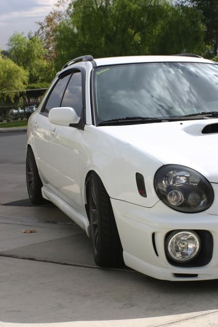 2002 Subaru Impreza WRX with 17x9 Work Wheels Emotion CRKai wheels