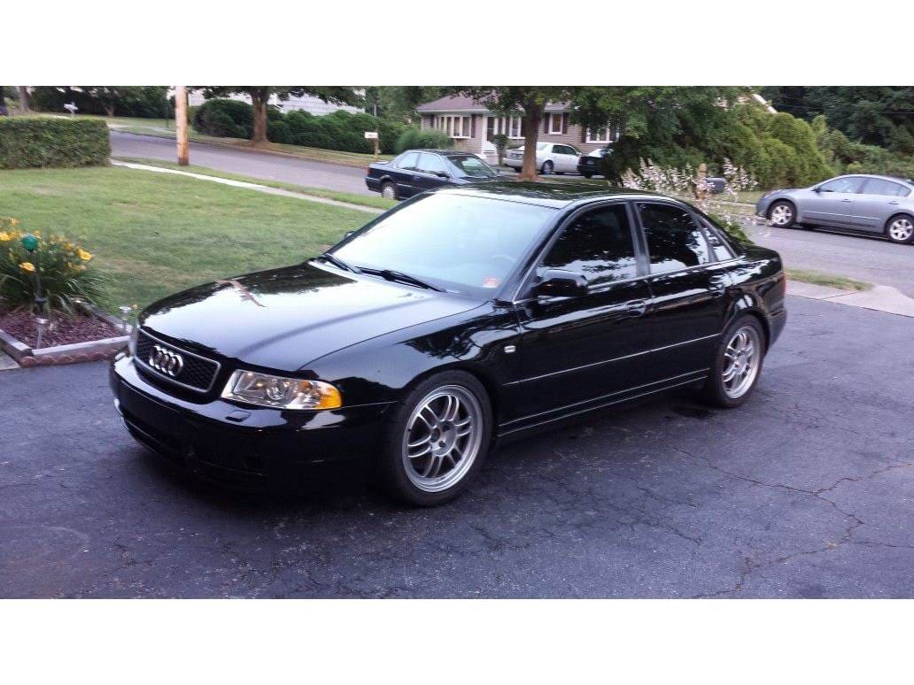 2008 Audi A4 with 17x8 Enkei RPF1s wheels
