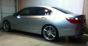 2013 Honda Accord with 20x8.5 Ace Alloy Convex wheels