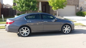 2012 Honda Accord with 20x9 Vossen CV7 wheels
