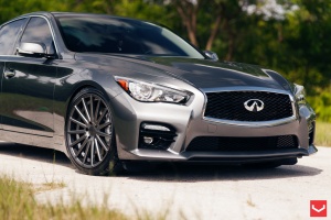 2014 Infiniti Q50 with 20x9 Vossen VFS2 wheels