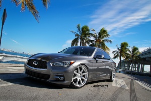 2014 Infiniti Q50 with 20x9 Velgen VMB8 wheels