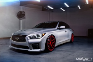 2014 Infiniti Q50 with 20x9 Velgen VMB5 wheels