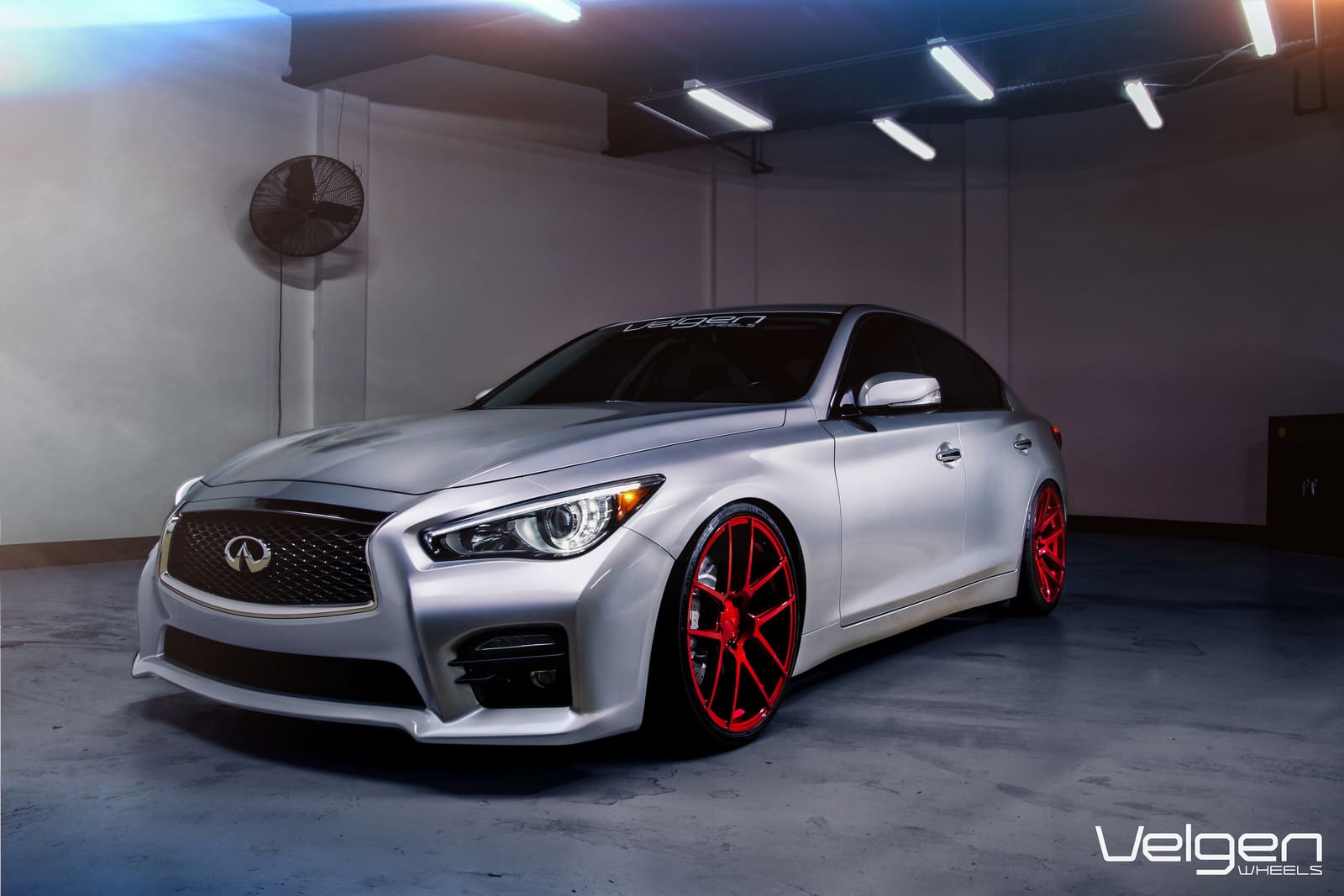2014 Infiniti Q50 with 20x9 Velgen VMB5 wheels