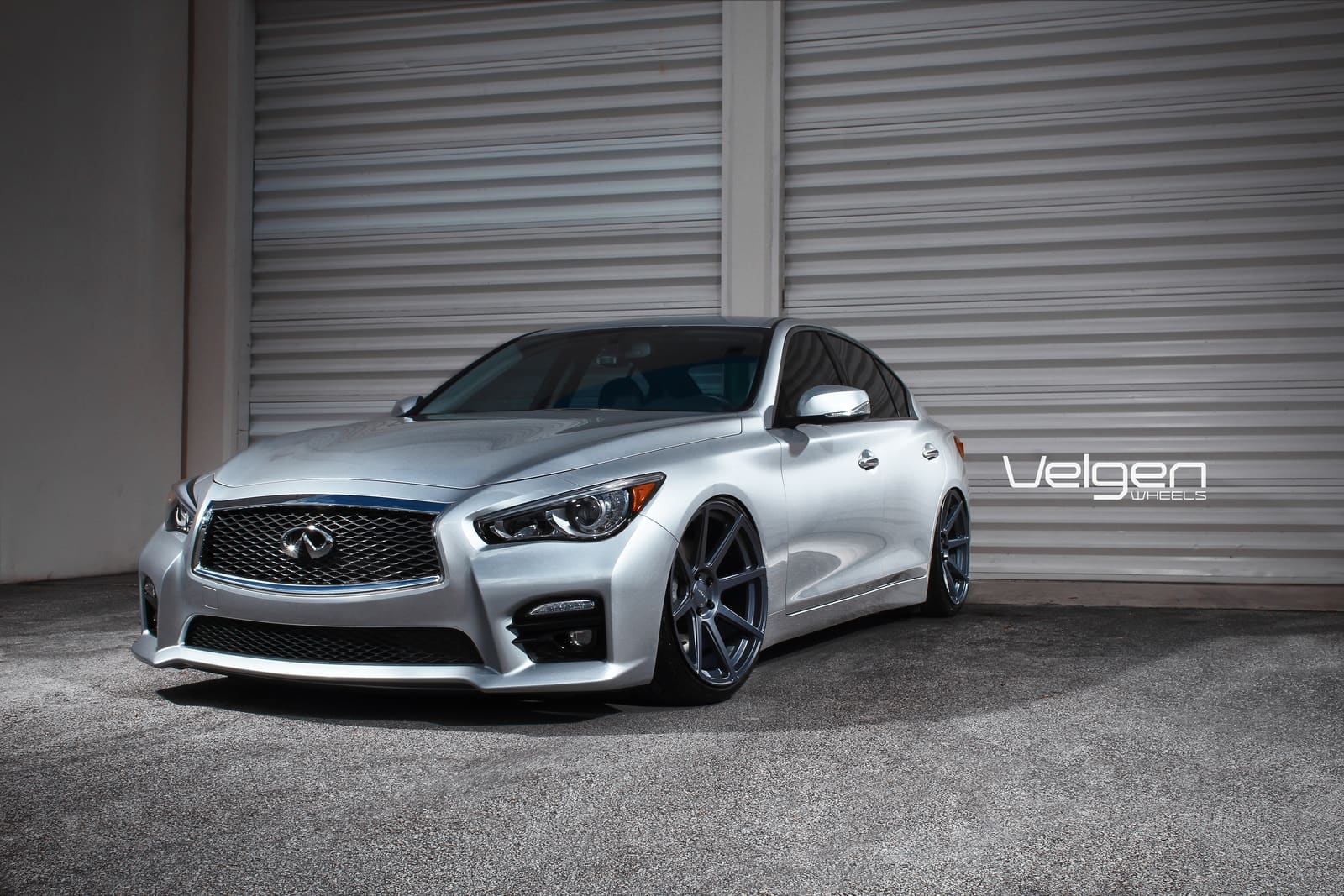 2014 Infiniti Q50 with 20x10.5 Velgen VMB8 wheels