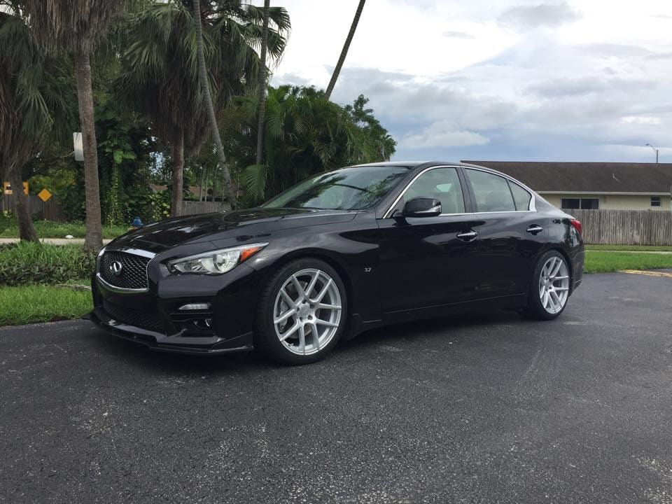 2014 Infiniti Q50 with 19x9 Velgen VMB5 wheels