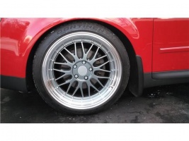 2004 Audi A4 with 18x9 Alzor 020 wheels